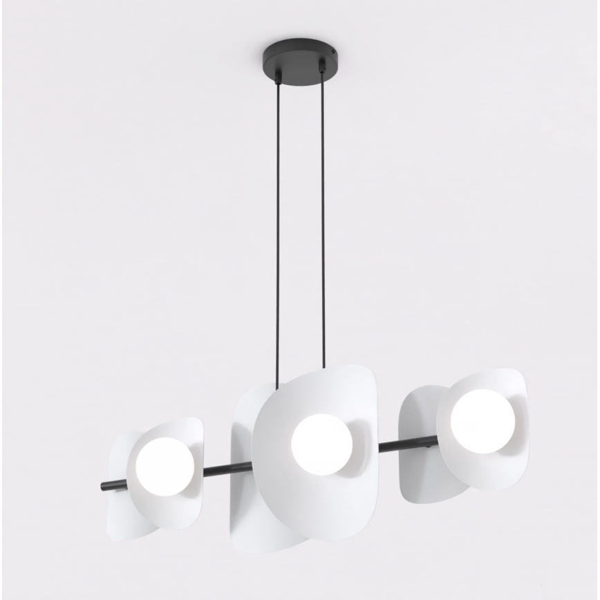 Viseći luster na sajli ELEMENTI 6xG9/8W/230V siva