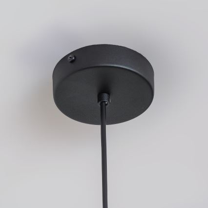 Viseći luster na sajli ETNA II 1xE27/15W/230V Ø 25 cm crne boje
