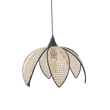 Viseći luster na sajli FUME 1xE27/40W/230V Ø 40 cm crna/bež