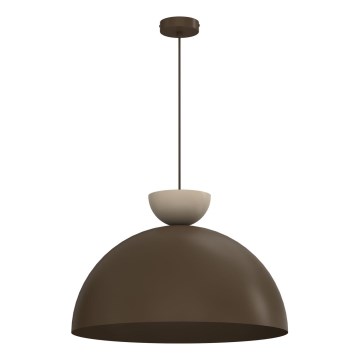 Viseći luster na sajli NEVIS 1xE27/15W/230V Ø 50 cm smeđa