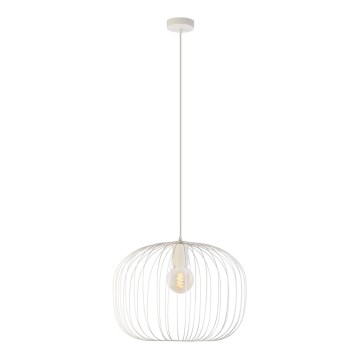 Viseći luster na sajli OVELLA 1xE27/15W/230V, promjer 46 cm, krem boje