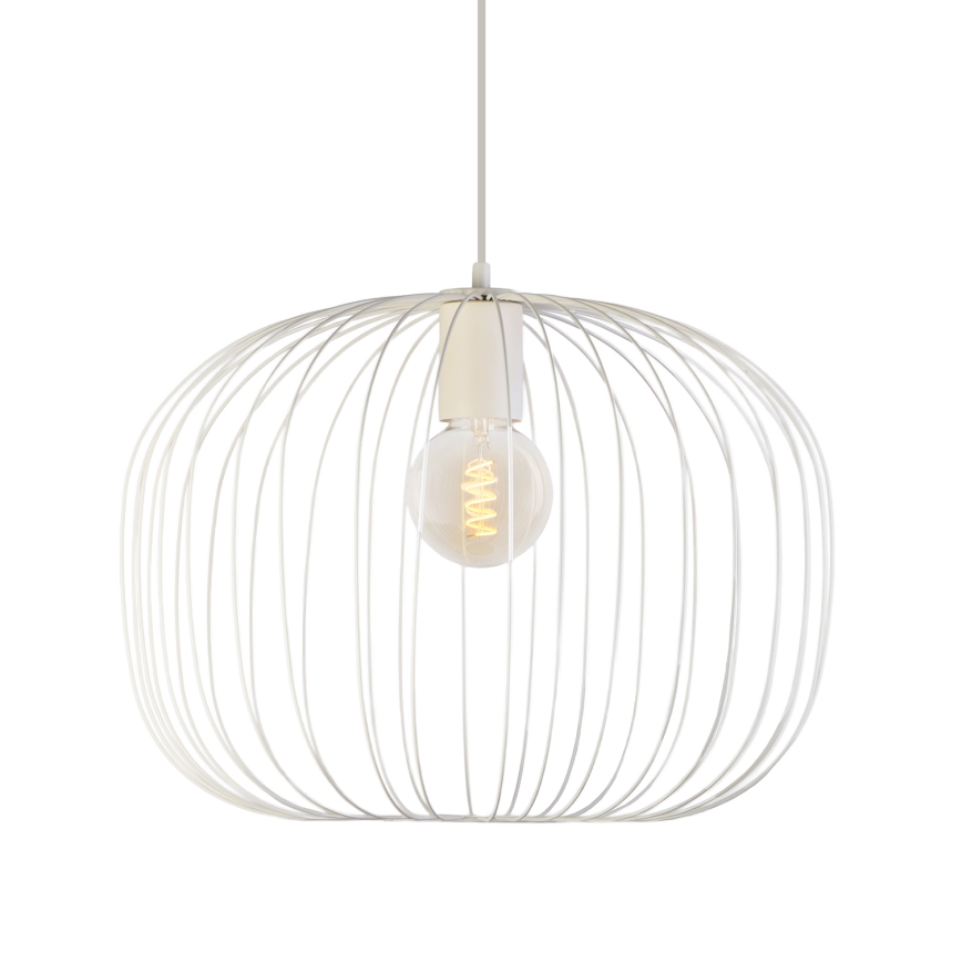 Viseći luster na sajli OVELLA 1xE27/15W/230V, promjer 46 cm, krem boje