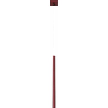 Viseći luster na sajli PASTELO 1xG9/8W/230V crvena
