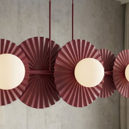 Viseći luster na sajli UMBRA 6xG9/8W/230V crvena