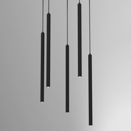 Viseći luster na sajli YORU 8xG9/8W/230V crni