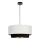 Viseći luster NATIA na sajli 1xE27/60W/230V, promjer 45 cm, bijela/crna