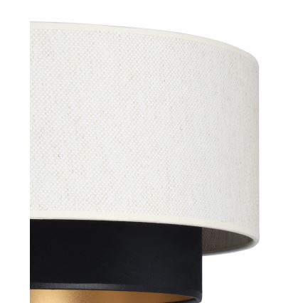 Viseći luster NATIA na sajli 1xE27/60W/230V, promjer 45 cm, bijela/crna