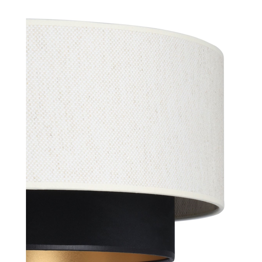 Viseći luster NATIA na sajli 1xE27/60W/230V, promjer 45 cm, bijela/crna