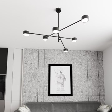 Viseći luster NATSU 6xGX53/12W/230V crna