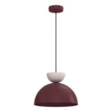 Viseći luster NEVIS na sajli 1xE27/15W/230V, promjer 29 cm, bordo