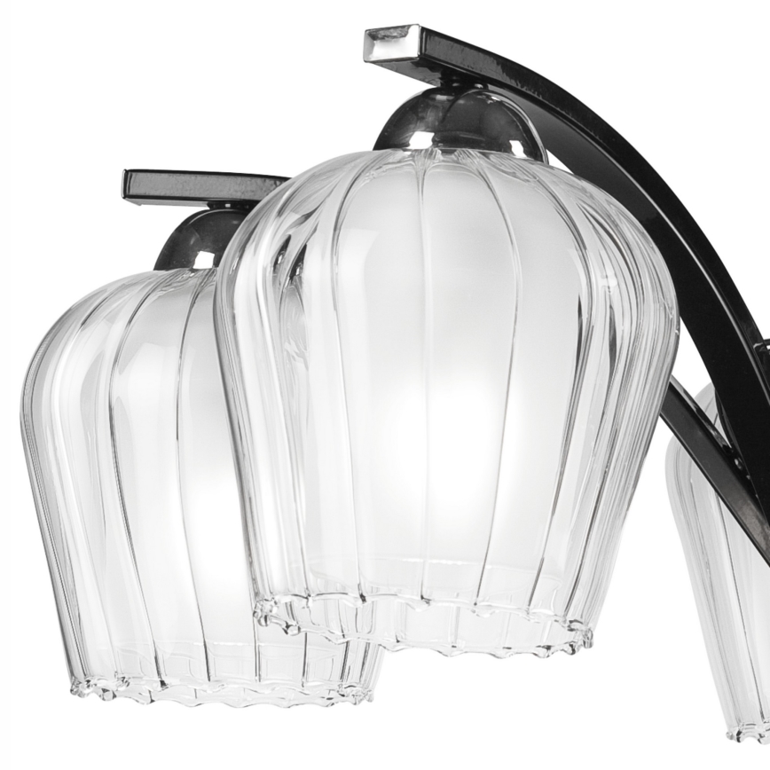 Viseći luster PAULA 5xE27/60W/230V crna