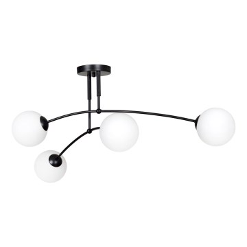 Viseći luster PREGOS 4xE14/10W/230V crna