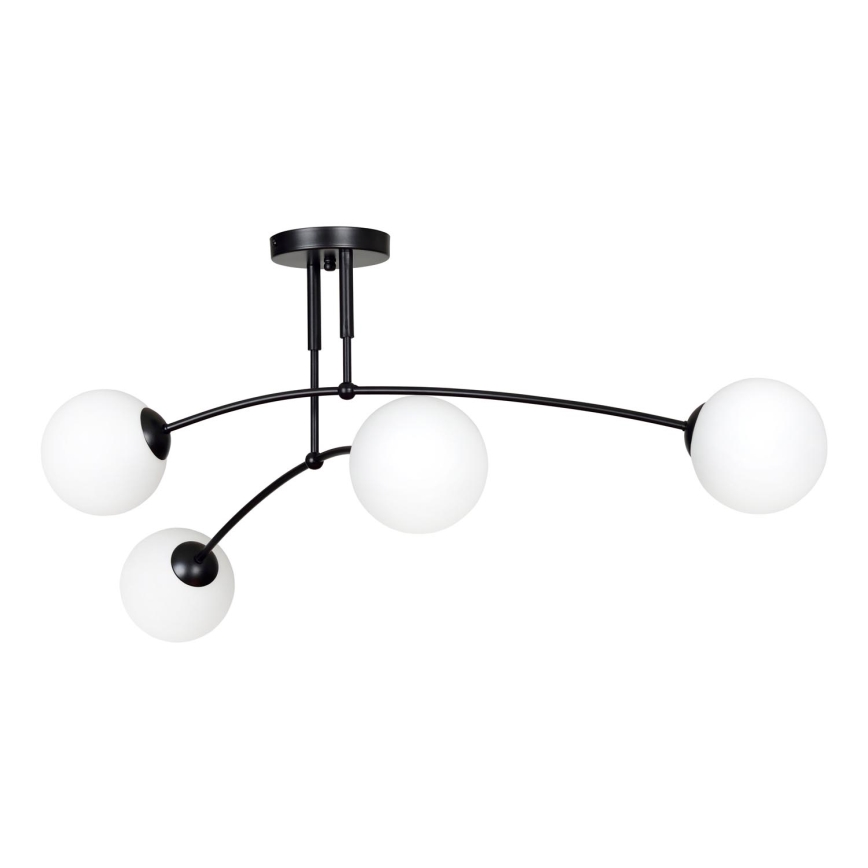 Viseći luster PREGOS 4xE14/10W/230V crna
