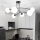 Viseći luster PREGOS 6xE14/10W/230V crna/bijela
