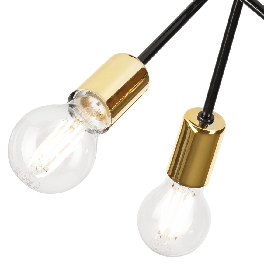 Viseći luster PRIYA 3xE27/15W/230V crna