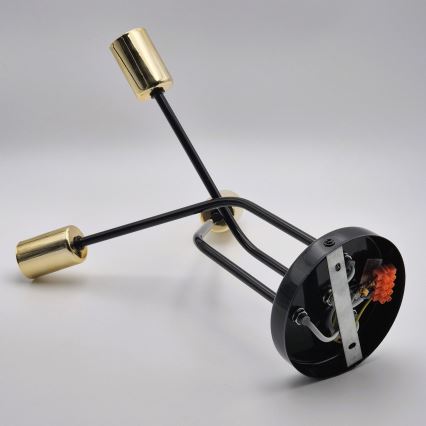 Viseći luster PRIYA 3xE27/15W/230V crna