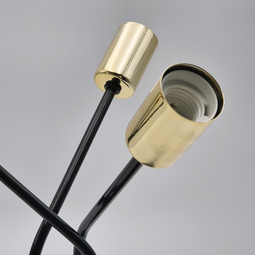 Viseći luster PRIYA 3xE27/15W/230V crna