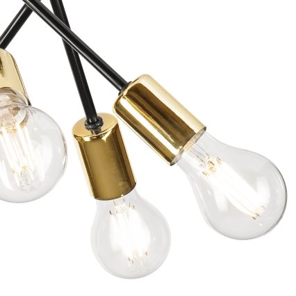 Viseći luster PRIYA 5xE27/15W/230V crna