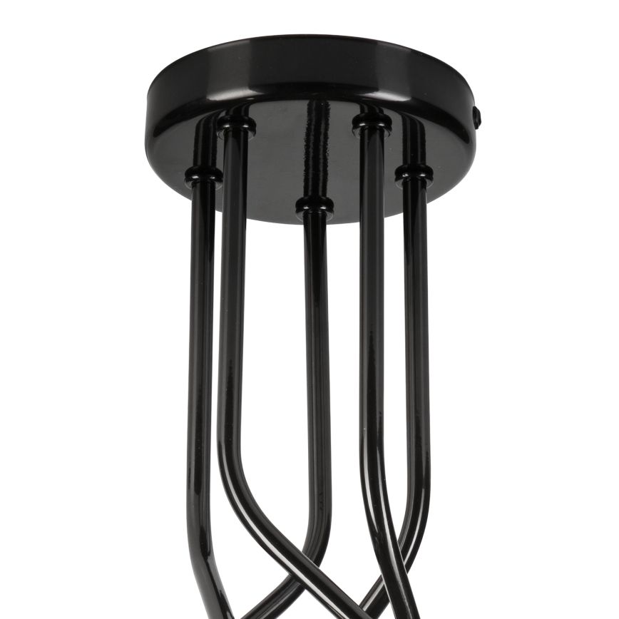 Viseći luster PRIYA 5xE27/15W/230V crna
