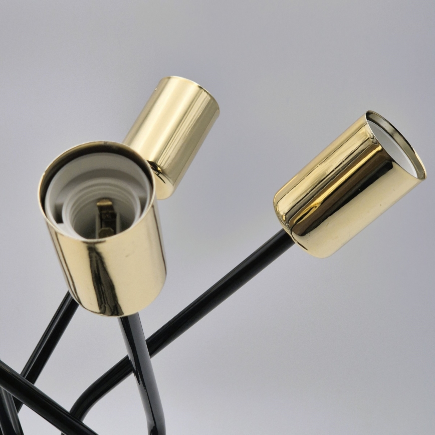 Viseći luster PRIYA 5xE27/15W/230V crna