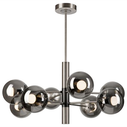 Viseći luster ROLLO 8xE14/5W/230V mat krom/dimna