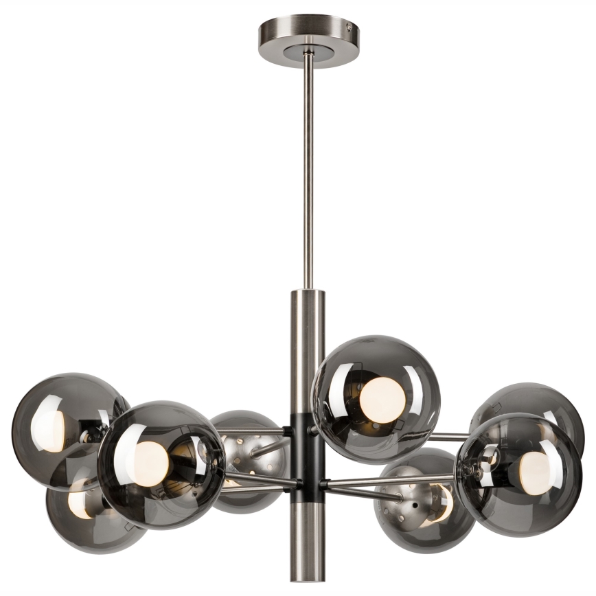 Viseći luster ROLLO 8xE14/5W/230V mat krom/dimna