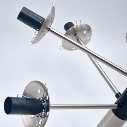 Viseći luster ROLLO 8xE14/5W/230V mat krom/dimna