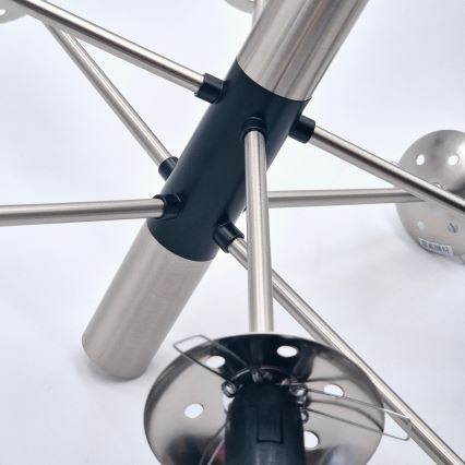 Viseći luster ROLLO 8xE14/5W/230V mat krom/dimna