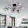 Viseći luster ROMA 6xE14/10W/230V crna/dimna