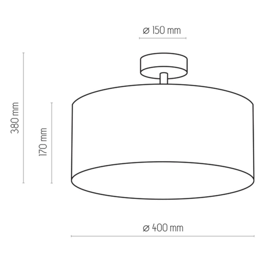 Viseći luster RONDO 4xE27/15W/230V pr. 40 cm bež