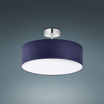 Viseći luster RONDO 4xE27/15W/230V pr. 40 cm plava