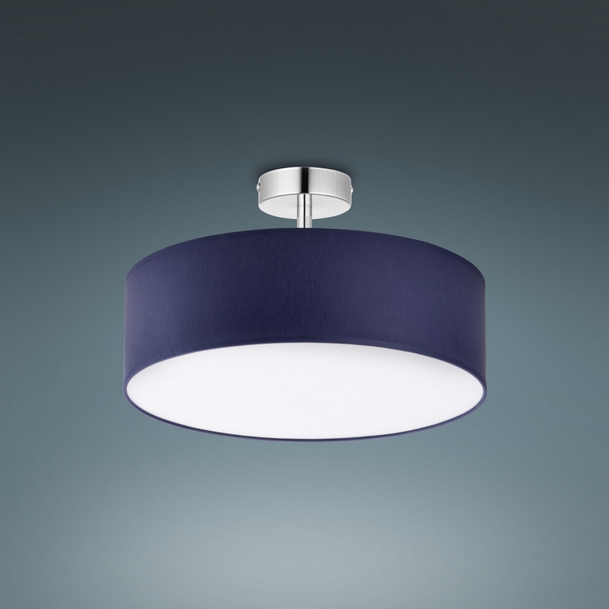 Viseći luster RONDO 4xE27/15W/230V pr. 40 cm plava