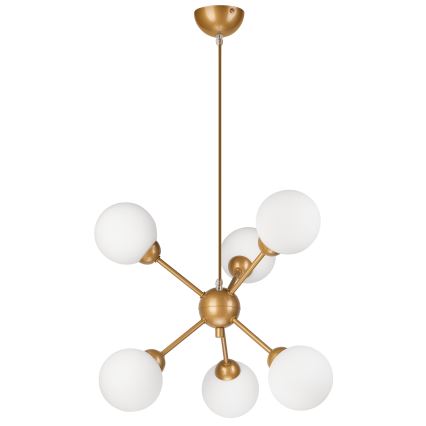 Viseći luster RUBBY BALL 6xG9/5W/230V zlatna