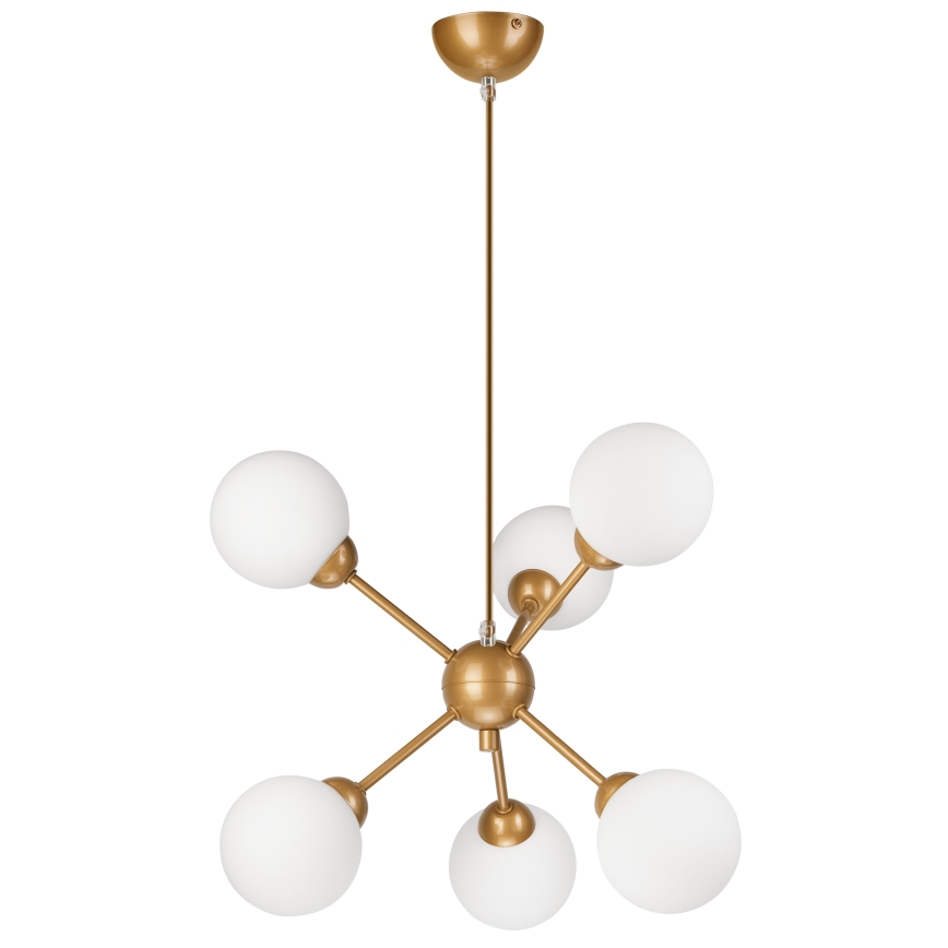 Viseći luster RUBBY BALL 6xG9/5W/230V zlatna