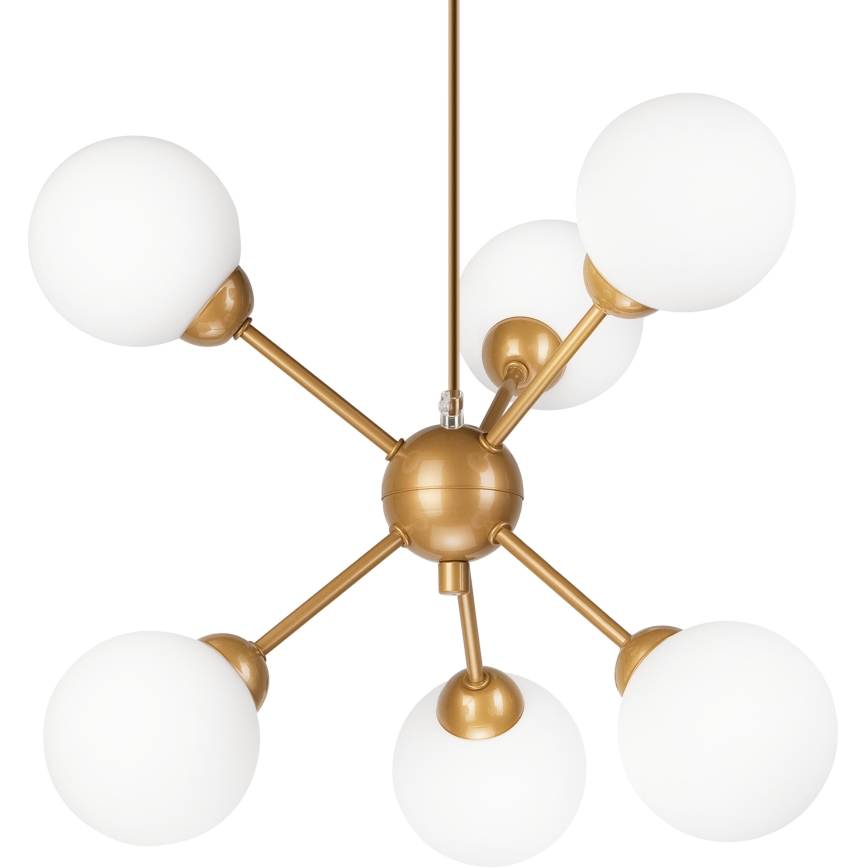 Viseći luster RUBBY BALL 6xG9/5W/230V zlatna