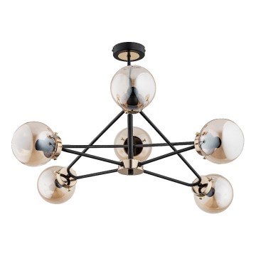 Viseći luster SAGITO 6xE14/10W/230V zlatna