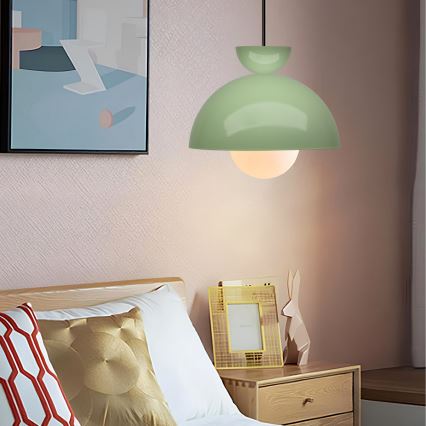 Viseći luster SALVA 1xE27/15W/230V zelena
