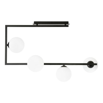 Viseći luster SOMA 4xE14/10W/230V crna/bijela