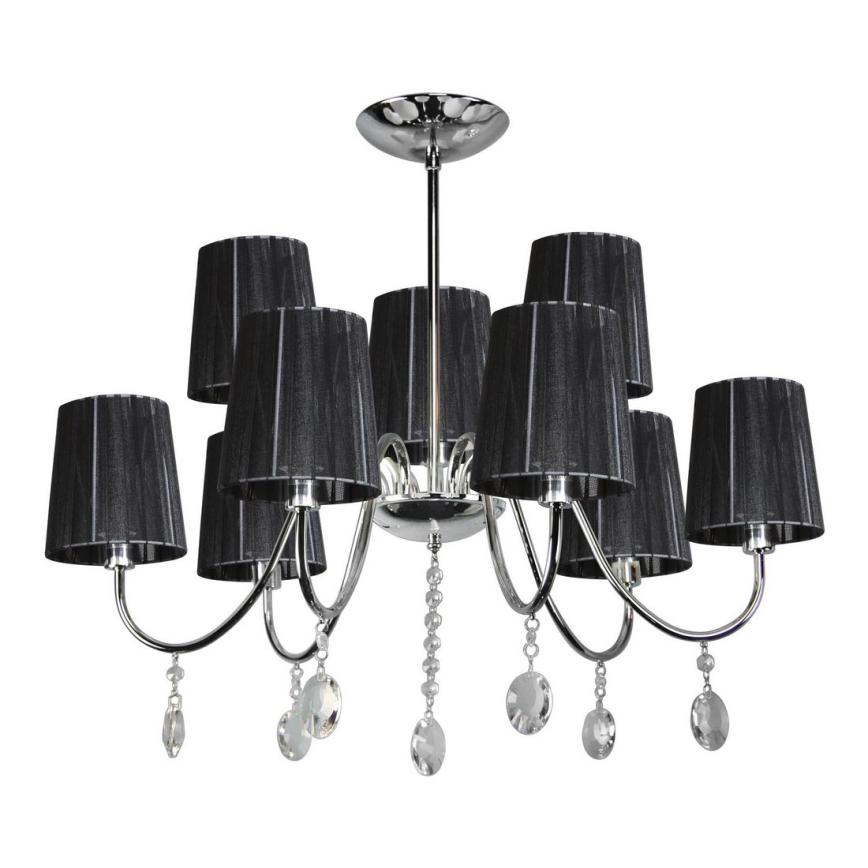 Viseći luster SORENTO 9xE14/40W/230V crna