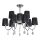 Viseći luster SORENTO 9xE14/40W/230V crna