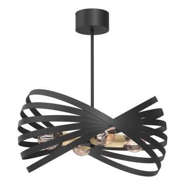 Viseći luster SPARKLE 4xE27/15W/230V crna/zlatna