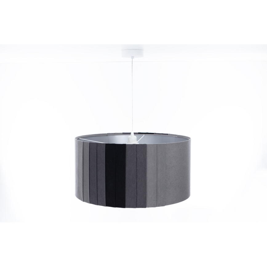 Viseći luster STRIPES na kablu 1xE27/60W/230V, promjer 60 cm, sivi