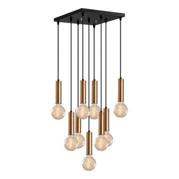 Viseći luster TEMPO na sajli 9xE27/40W/230V zlatni