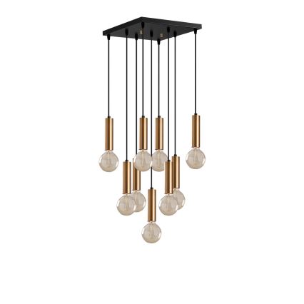 Viseći luster TEMPO na sajli 9xE27/40W/230V zlatni