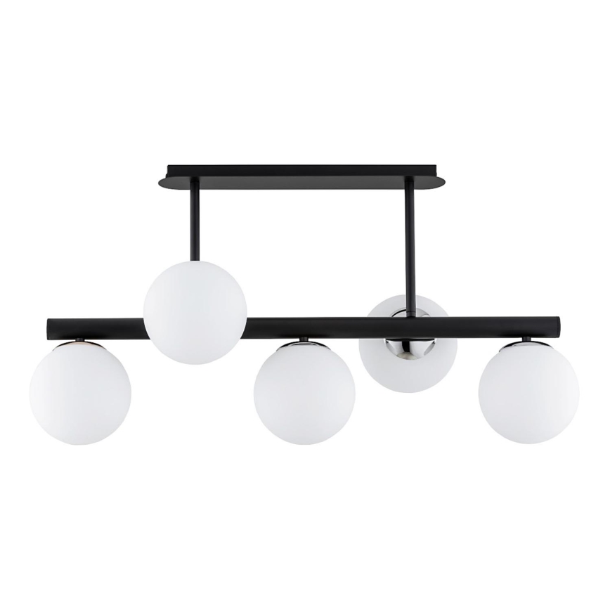 Viseći luster TUKANE 5xE14/10W/230V crna
