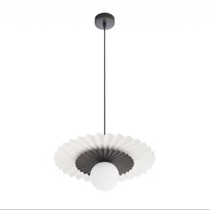 Viseći luster UMBRA na sajli 1xG9/8W/230V crni/bijeli