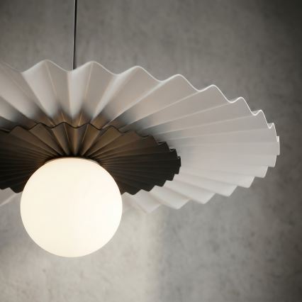 Viseći luster UMBRA na sajli 1xG9/8W/230V crni/bijeli