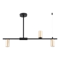 Viseći luster URANOS 3xGU10/10W/230V crna/zlatna