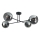 Viseći luster VASCO 4xE27/60W/230V crna/dimna crna