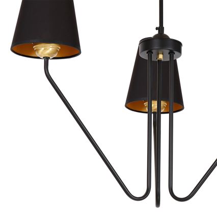 Viseći luster VICTORIA 3xE27/60W/230V crna